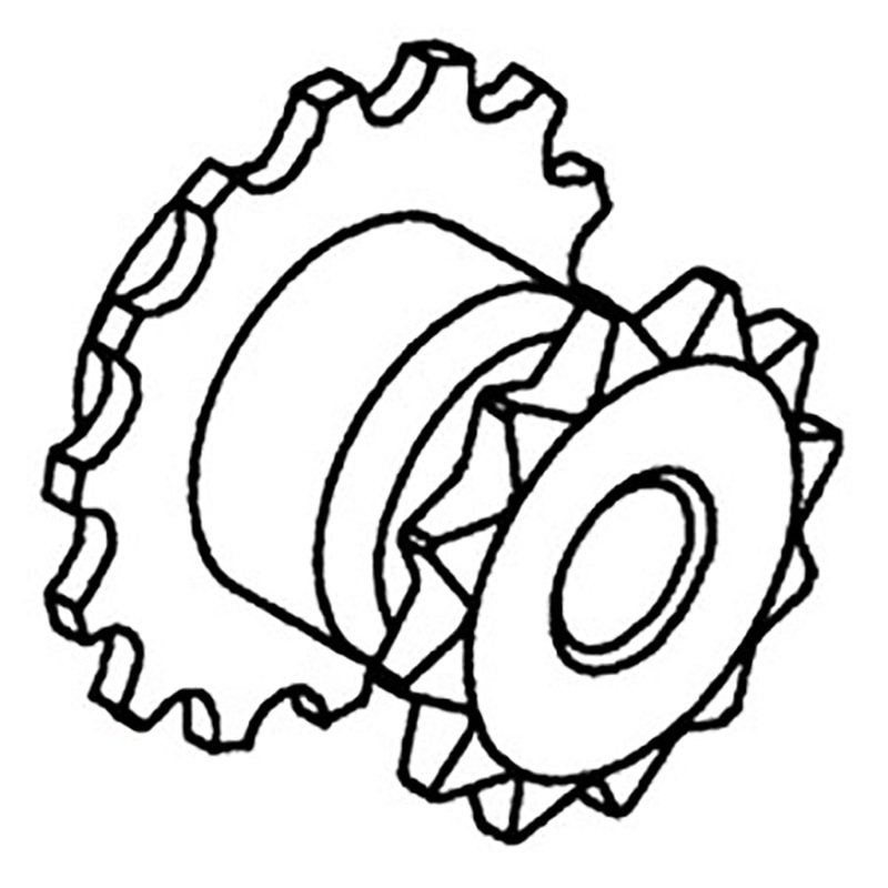 Fan Shaft Sprocket w/ Threaded Bore Fits Gleaner Replaces 71193821