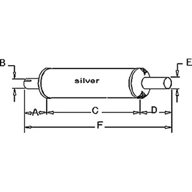 Muffler Fits Case/International Harvester Replaces 264116R92