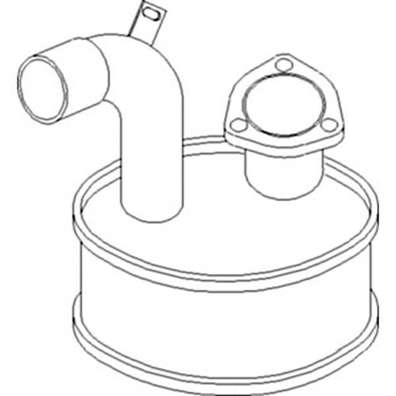Muffler Fits Massey Ferguson Replaces 3814606M1