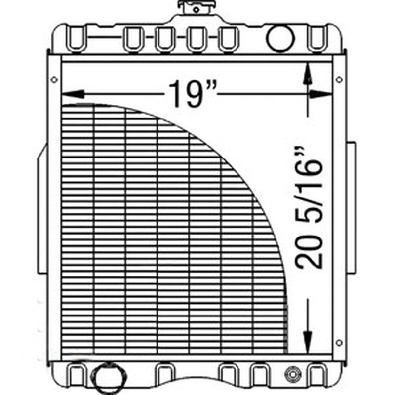 Radiator Fits Case/International Harvester Replaces 400941R1
