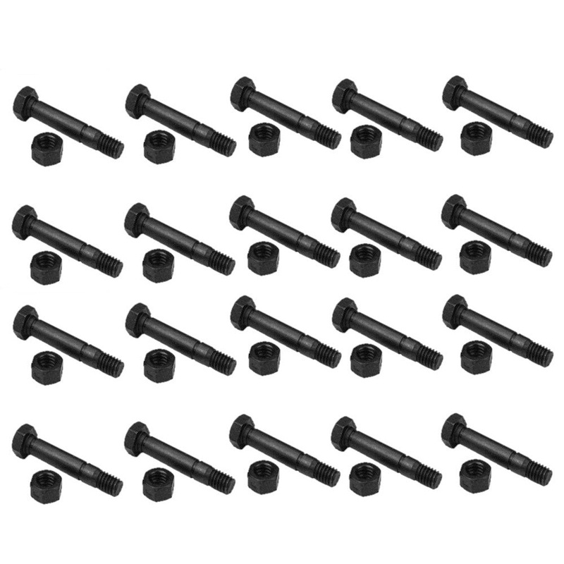 (Pack of 20) Shear Pin Bolt & Nut for Ariens 52100100, 00659100 Snowblowers
