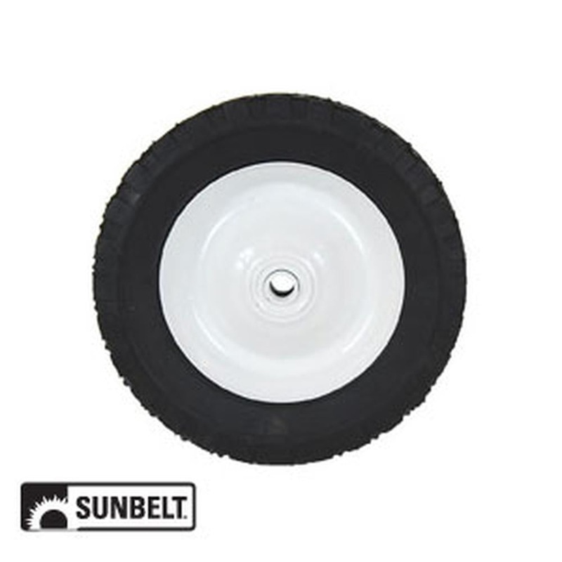B1SB278 WHEEL-DECK, 8X1.75, DIAMOND, STEEL,WHITE