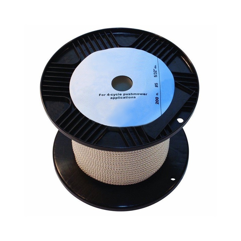 200'DIAMOND BRAID STARTER PULL ROPE / #5 REEL FOR SMALL ENGINES