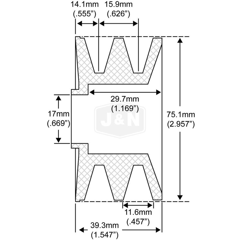 202-52005-JN J&N Electrical Products Pulley