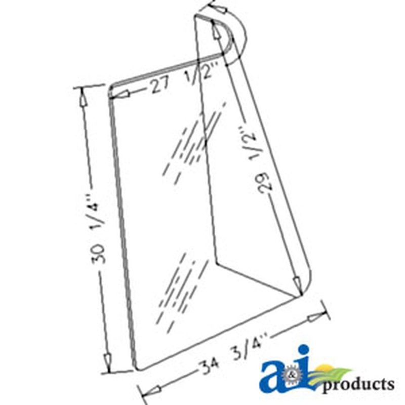 A-R201575 Glass, Rear Side (RH); Tinted