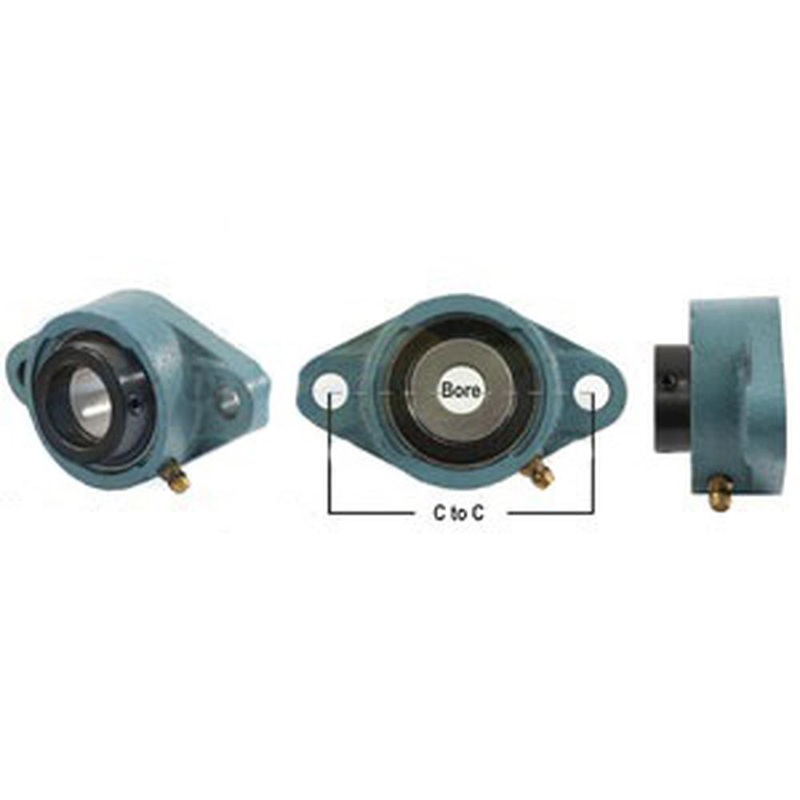 A-WGTZ24-P-AI 2 Bolt Flanged Bearing W/ Lock Collar, Re-Lubricatable