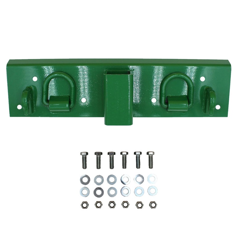 Bolt On Grab Hooks D-rings 2" Receiver Fits John Deere Bucket 3120 3320 3520