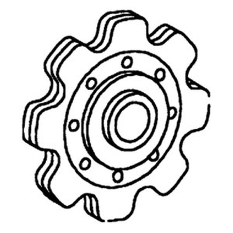 WN-AN102448-PEX Corn Head, Gathering Chain, Idler, Sprocket Fits John Deere