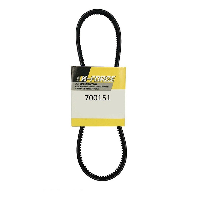 700151 Drive Belt 1/2"x52 3/4" Polyester REC 2-Band Fits Lesco 36" Walk Behinds