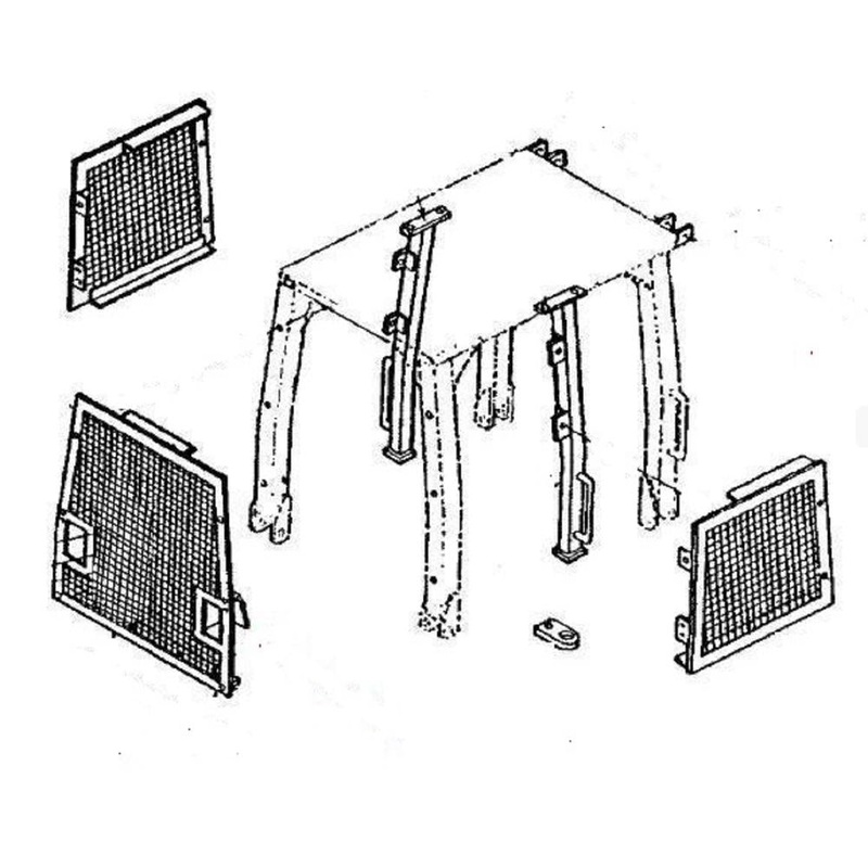 PV680 Screen Set Fits John Deere 450G, 550G, 650G