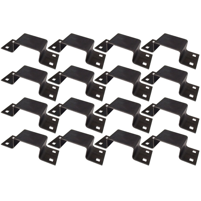 (16) Bolt-On Pocket Brackets Utility Trailer Stake Body 12 Gauge Steel B-2373G