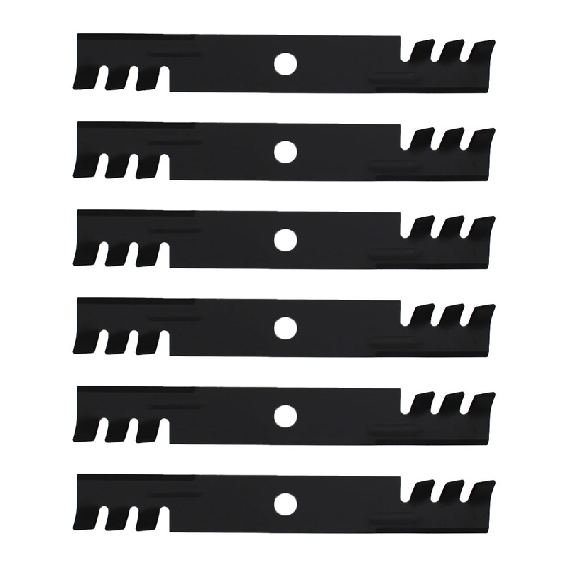 302-619 6PK Toothed Blades Fits Exmark 116-5175-S 52" 103-6402-S