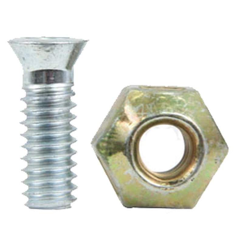 A-904-528-AI (25) 7/32 x 1" 60 CTSK Bolt & Nut