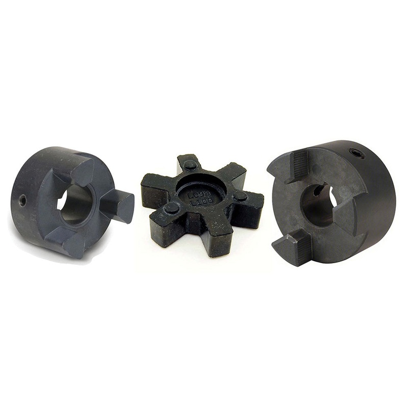 L075 L-Jaw Coupler Set Includes 1/2" & 7/8" Couplers & Rubber Insert