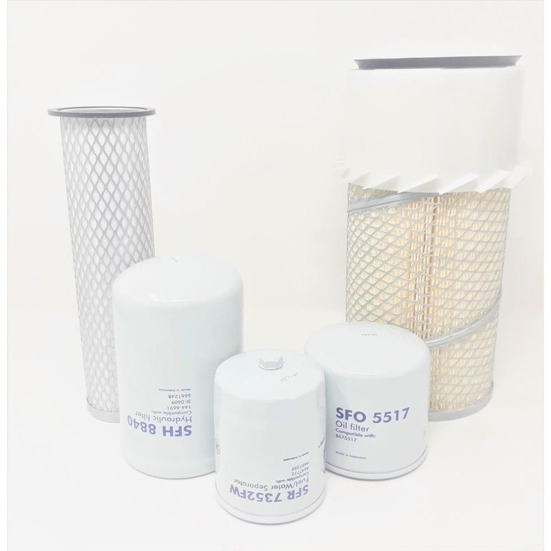 Aftermarket 5-Filter Service Kit Fits Bobcat Models: S130 S150 S160 S175 S185