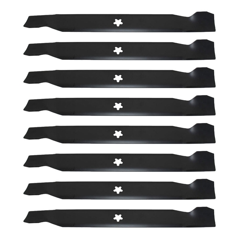 Set of Eight Mower Blades for 42" Cut 532138971 Fits Husqvarna LTH2142 532127843