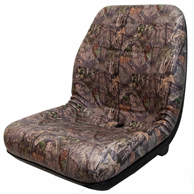 Heavy Duty Vinyl Camo Low Back Seat for Utility Vehicles Lawn Mowers Tractors