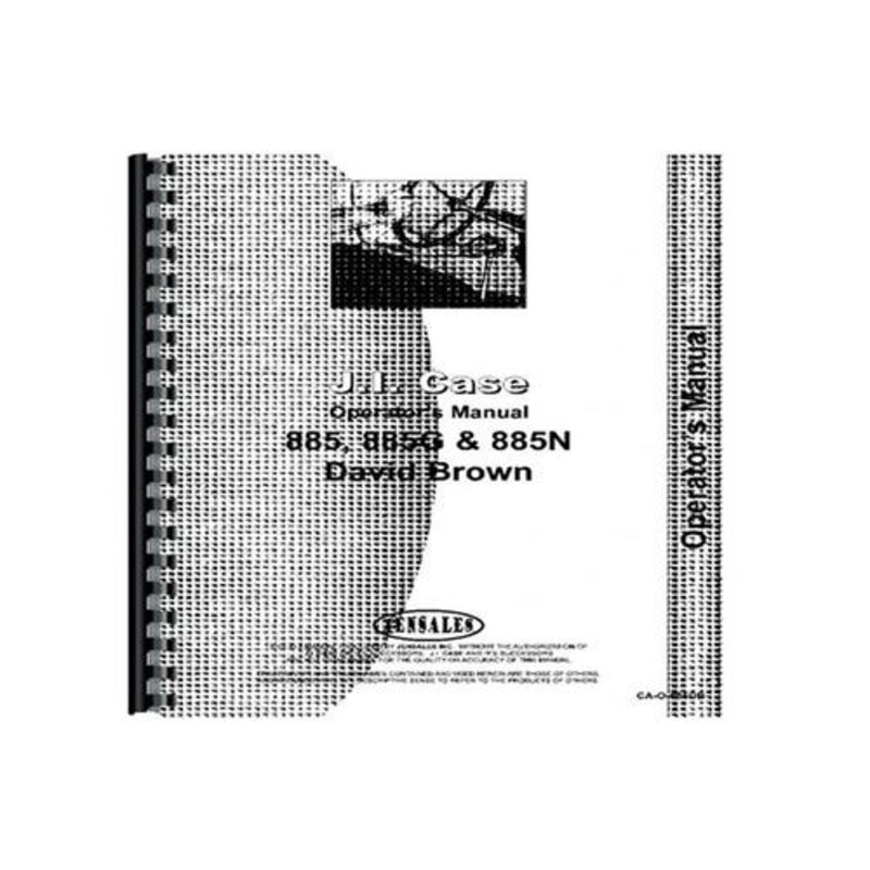 Operator's Manual fits David Brown 885