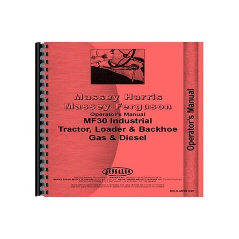 Operator's Manual fits Massey Ferguson 30 30