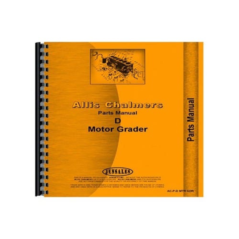 Parts Manual fits Allis Chalmers D D