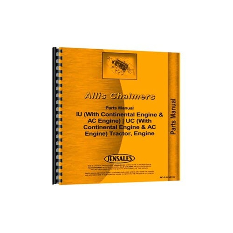 Parts Manual fits Allis Chalmers U UC