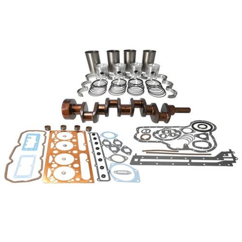 Engine Overhaul Kit with Crankshaft fits Massey Ferguson 165 255 3165 30 40B 50 302 304 3165 30 40B 50 302 304 fits Perkins AD4.203