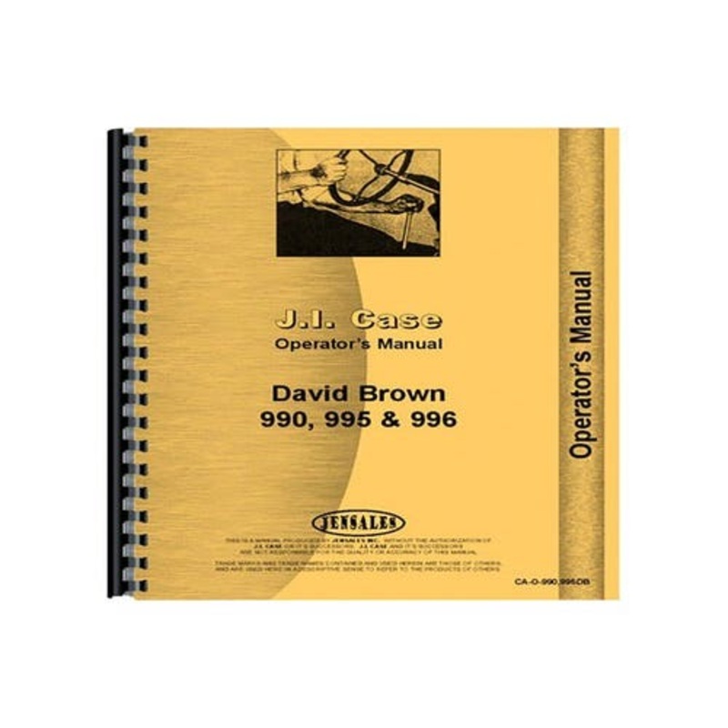 Operator's Manual fits David Brown 990 995 996