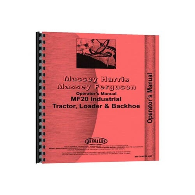 Operator's Manual fits Massey Ferguson 20 20