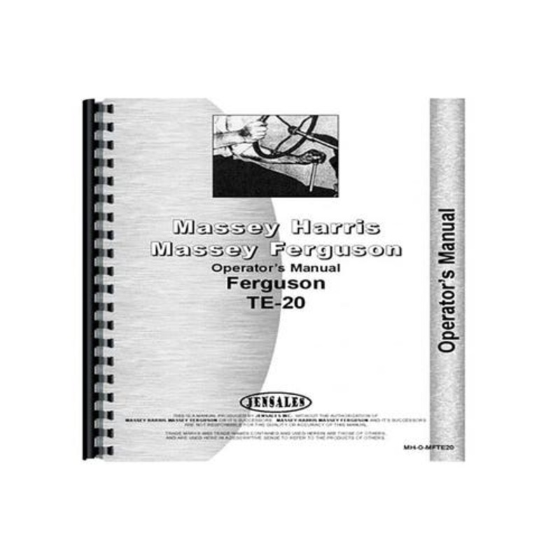 Operator's Manual fits Massey Ferguson TE20