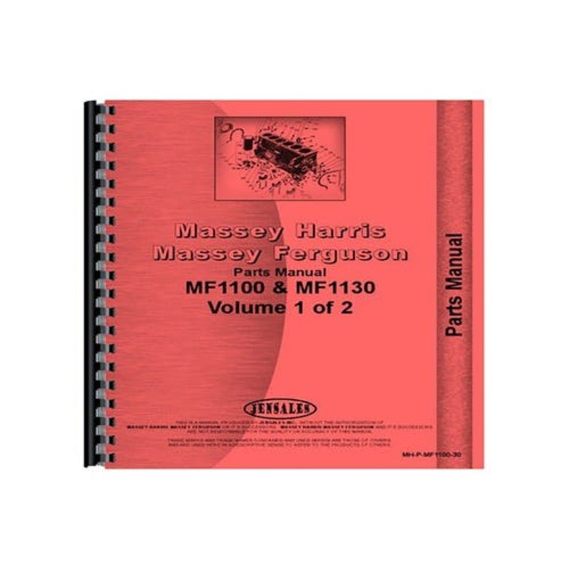Parts Manual fits Massey Ferguson 1100 1130