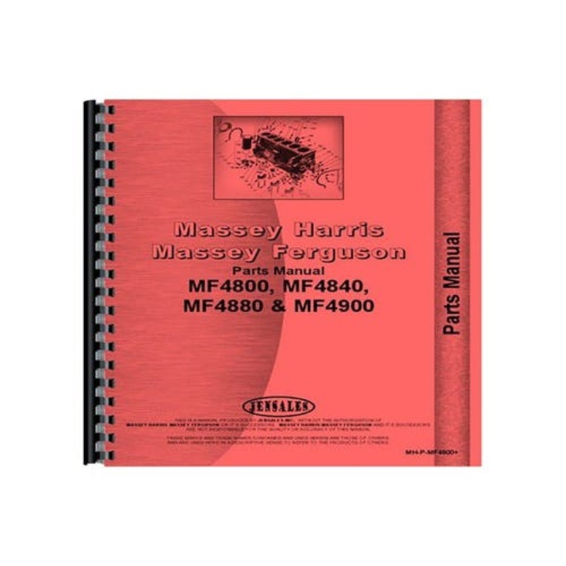 Parts Manual fits Massey Ferguson 4800 4840 4880 4900
