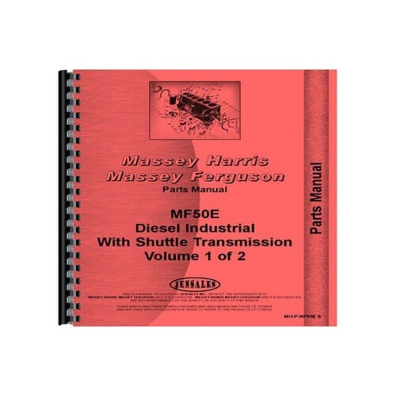 Parts Manual fits Massey Ferguson 50E 50E