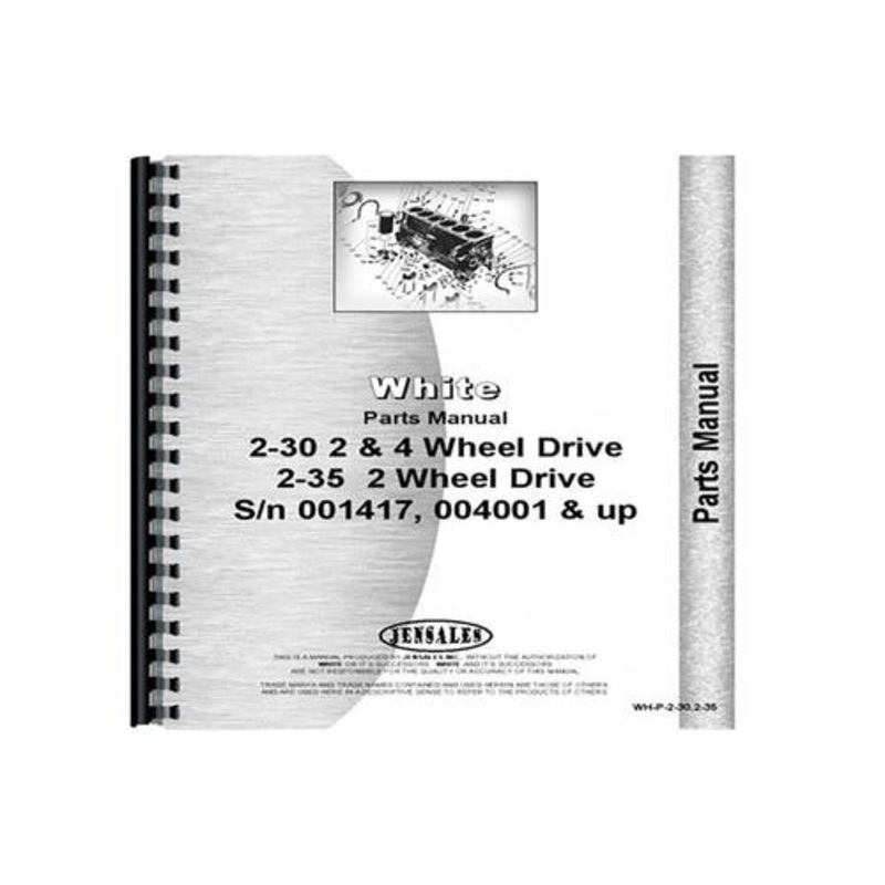 Parts Manual fits White 2-30 2-35