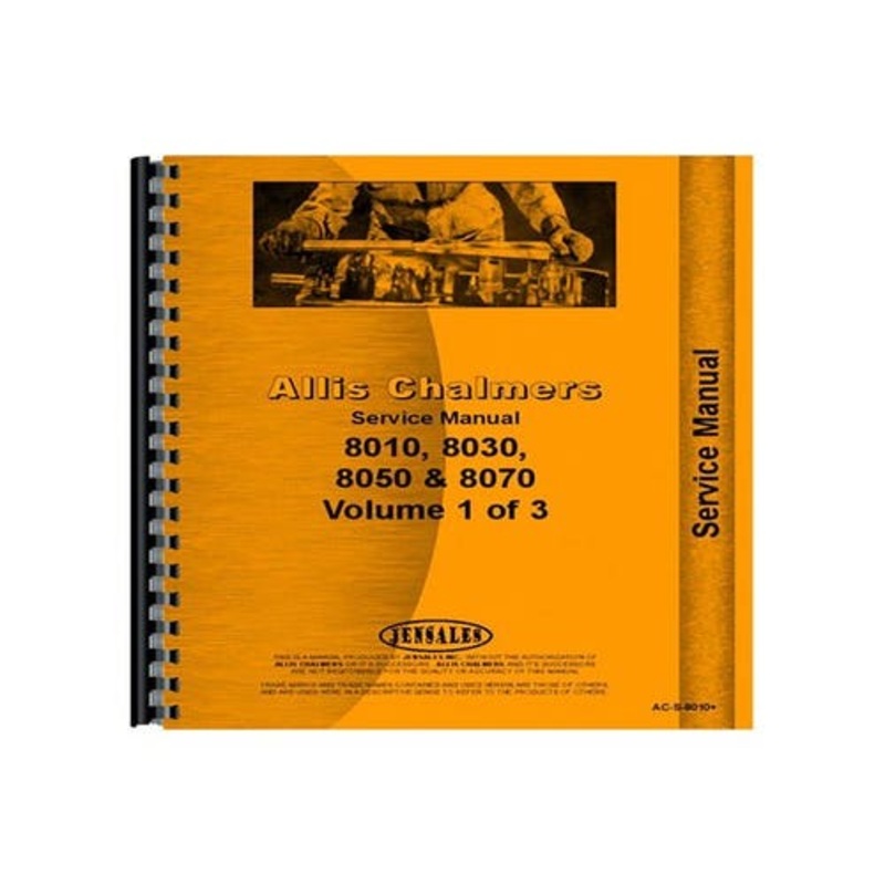 Service Manual fits Allis Chalmers 8010 8030 8050 8070