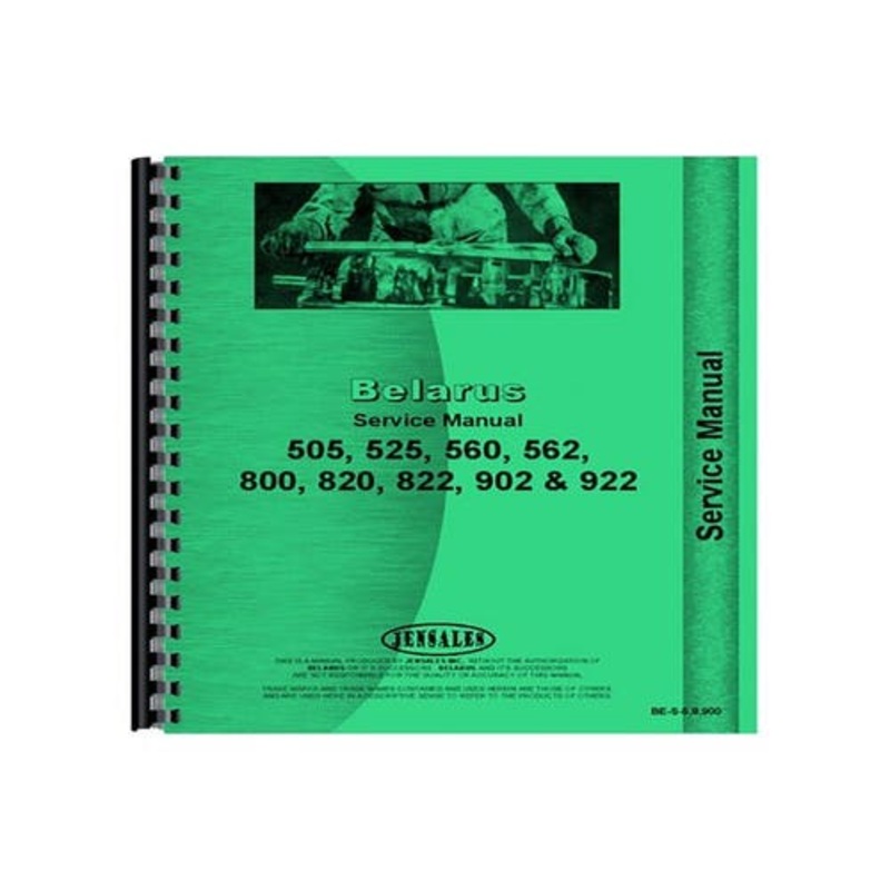 Service Manual fits Belarus 505 525 560 562 800 802 820 822 902 922