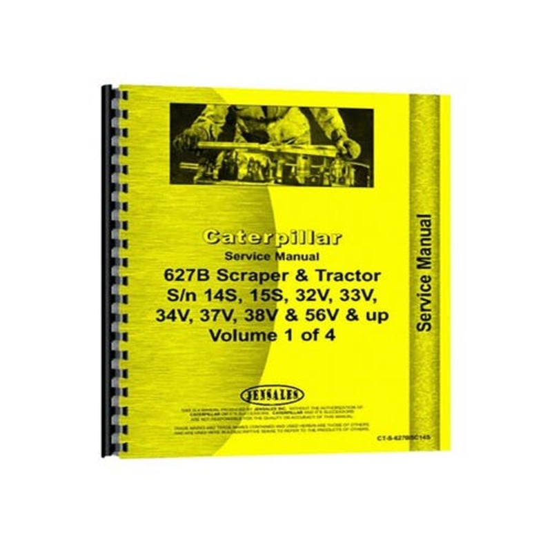 Service Manual fits Caterpillar 627B 627B