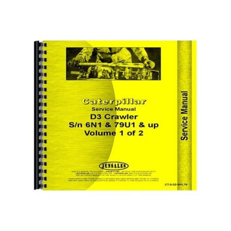 Service Manual fits Caterpillar D3 D3