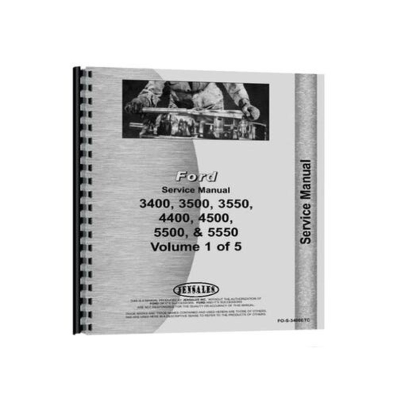 Service Manual fits Ford 3550 4400 4500 5500 5550 3400 3550 4400 4500 5500 5550