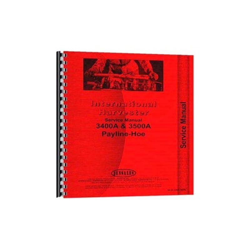 Service Manual fits International 3400A 3500A 3400A 3500A