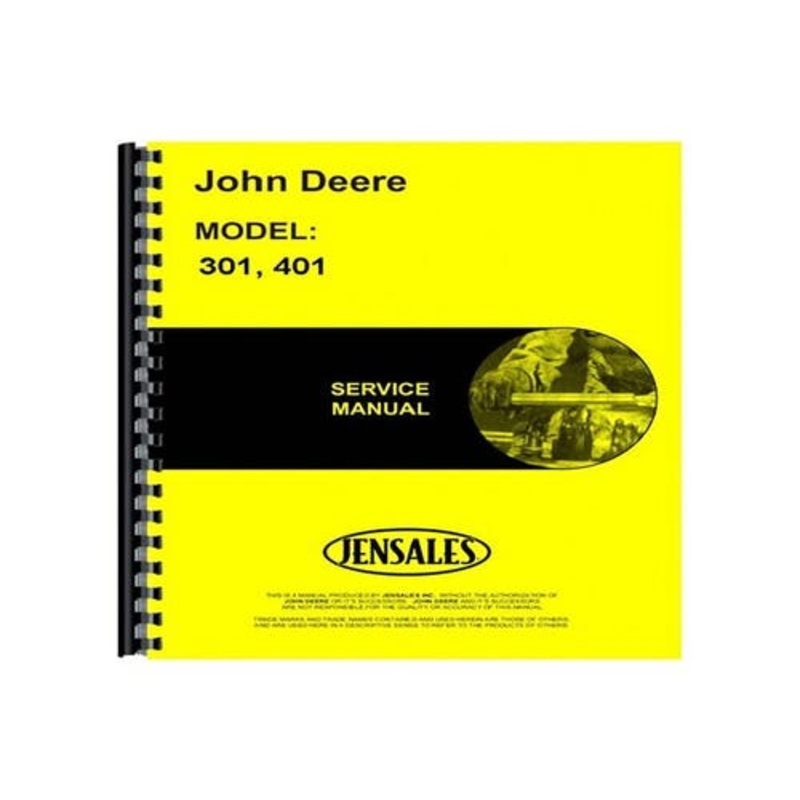 Service Manual fits John Deere 301 401 301 401
