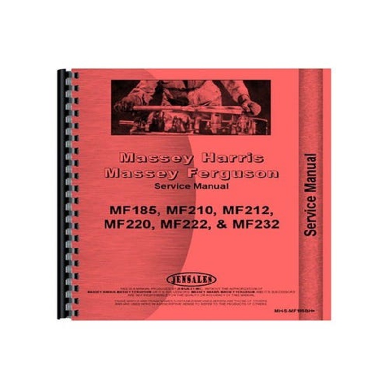 Service Manual fits Massey Ferguson 185 210 220 220