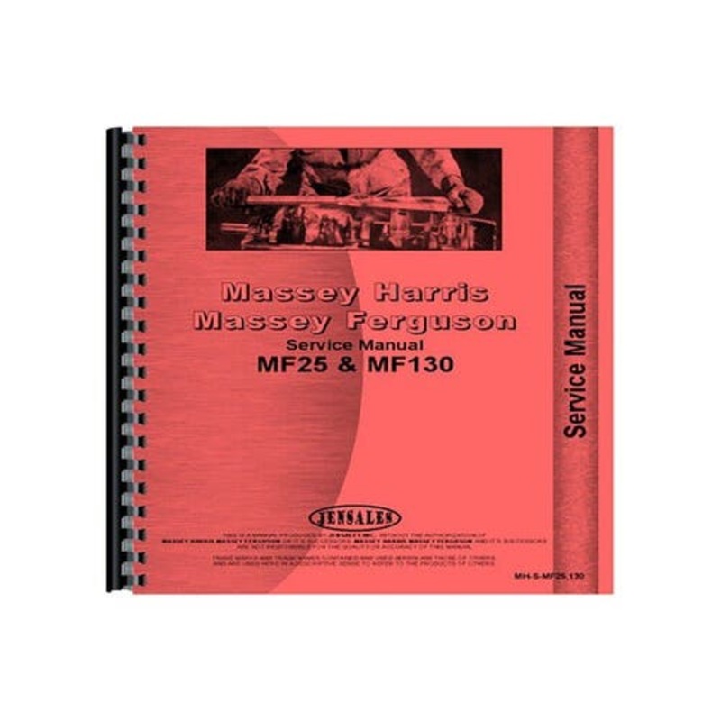 Service Manual fits Massey Ferguson 25 130
