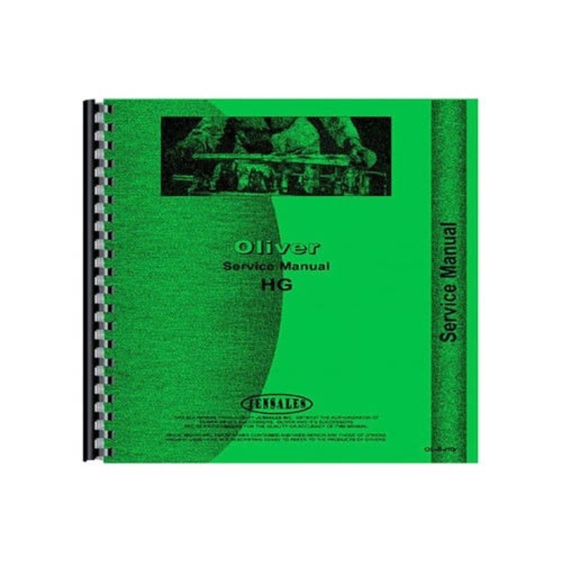 Service Manual fits Oliver HG HG