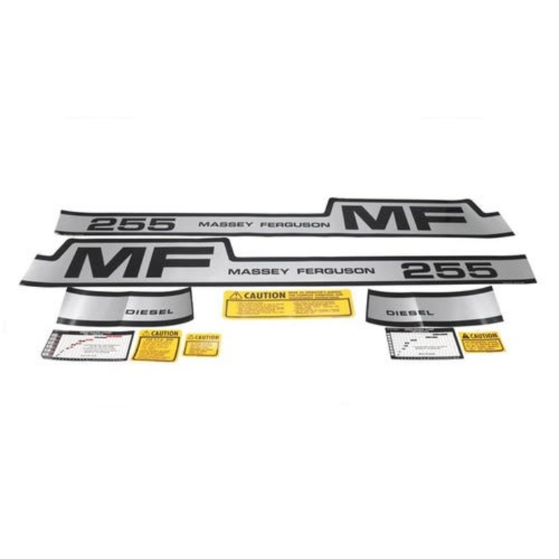 255 Decal Set Mylar fits Massey Ferguson 255