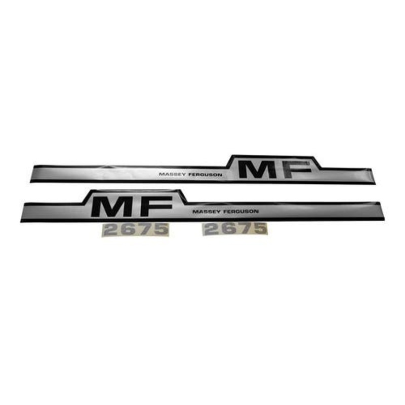 2675 Hood Decal Set Mylar fits Massey Ferguson 2675