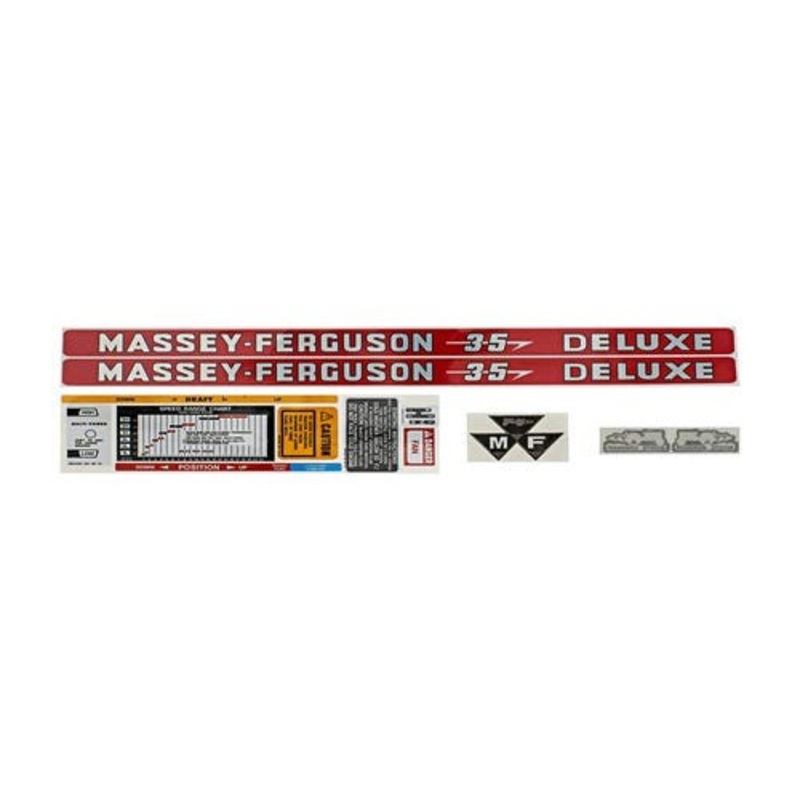35 Deluxe Decal Set - Mylar fits Massey Ferguson 35