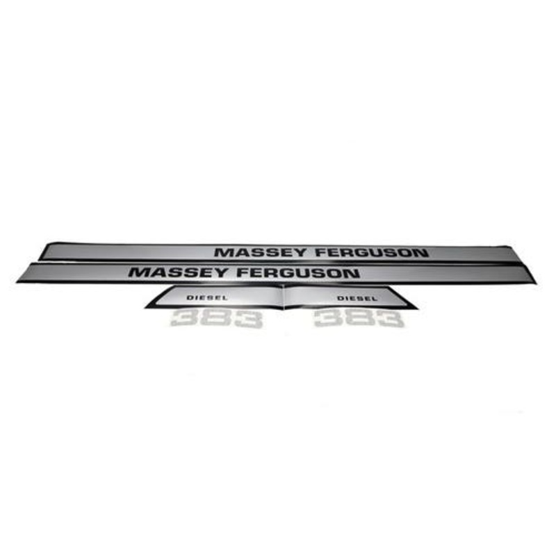 383 Hood Decal Set Mylar fits Massey Ferguson 383 383