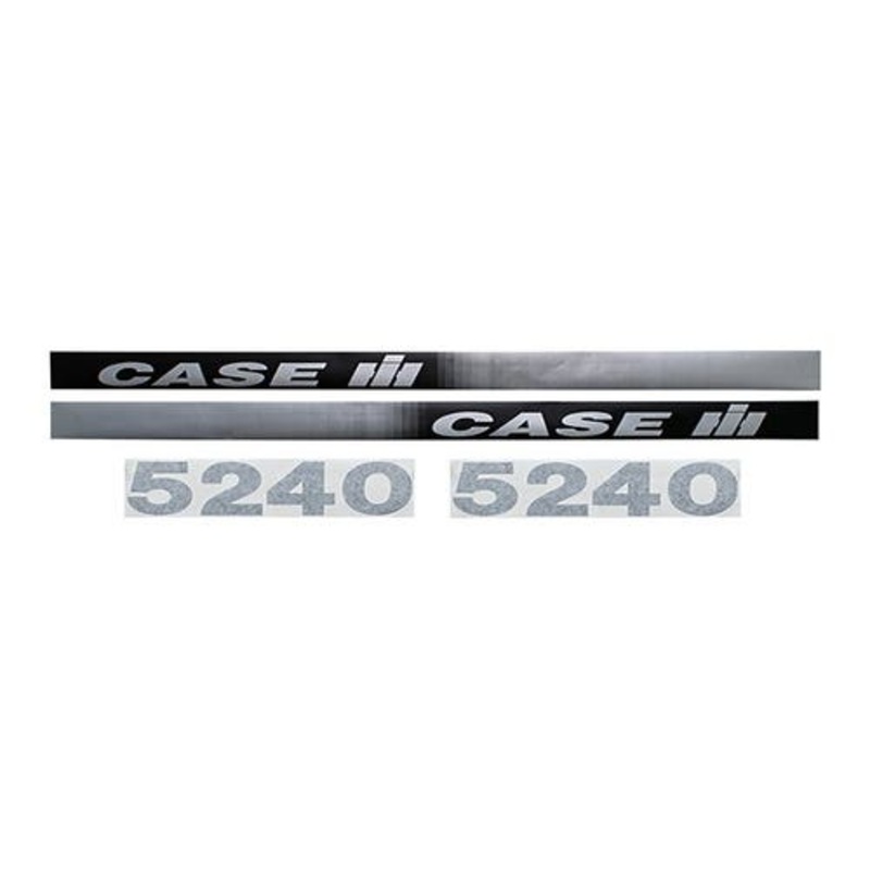 5240 Hood Decal Set Late Mylar fits Case IH 5240