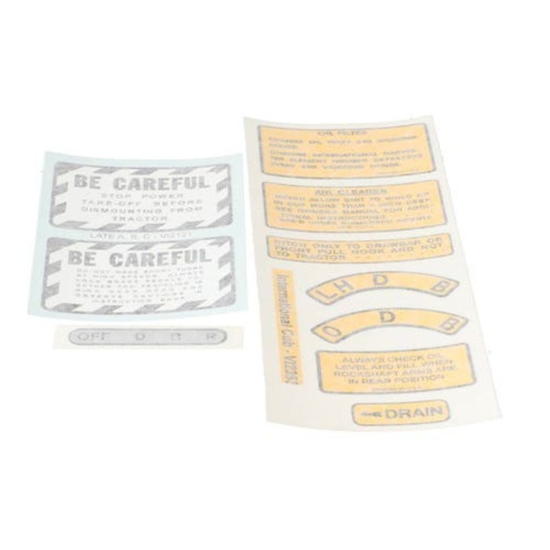 Chassis Decal Set Vinyl fits International Cub