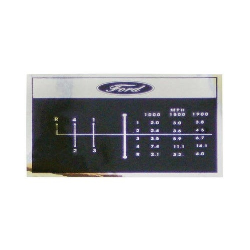 Gear Shift Decal fits Ford 2000 3000 C5NN7B292C C5NN7B292 fits New Holland C5NN7B292C C5NN7B292